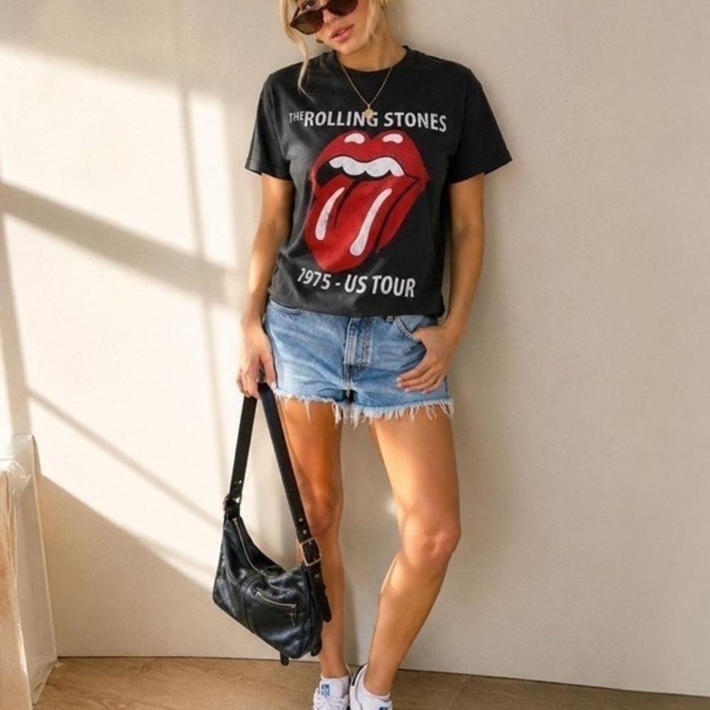 The Rolling Stones 1975 US Tour Graphic T-Shirt